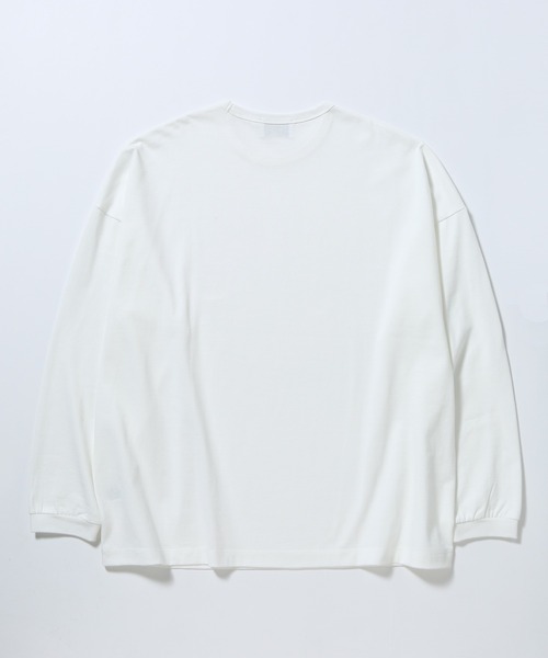 ADAM ET ROPE'(アダムエロペ)の「【NORITAKE】ドロップショルダー ルーズシルエット クルーネックロンT(Tシャツ/カットソー・メンズ・ホワイト/ブラック/チャコールグレー・M/L)」の15枚目の写真
