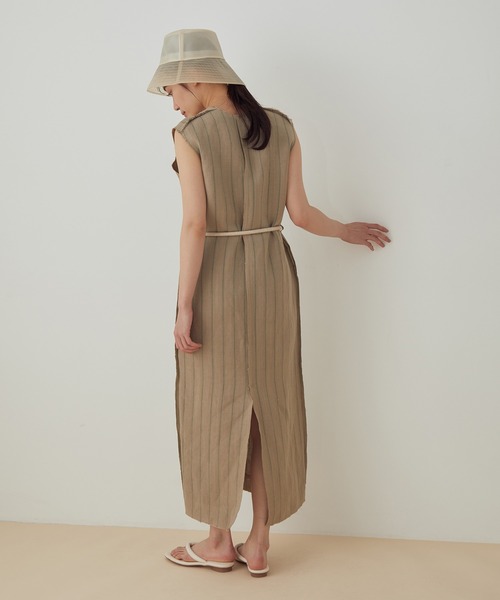 La Maison de Lyllis（メゾンドリリス）の「【La Maison de Lyllis】別注 GRASS POTHAT（ハット・レディース・ブラウン/オフホワイト・M）」の5枚目の写真