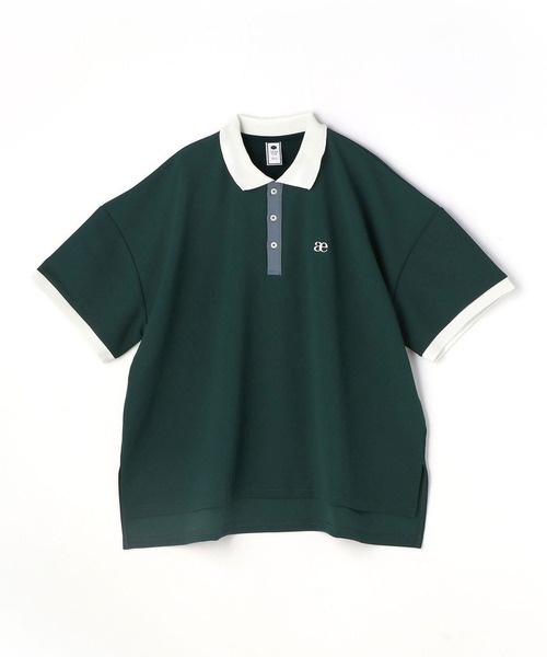 179/WG（イチナナキュウダブルジー）の「配色BIGポロシャツ（ポロシャツ・レディース・ピンク/オフホワイト/ブルー/グリーン/ネイビー・FREE）」の21枚目の写真