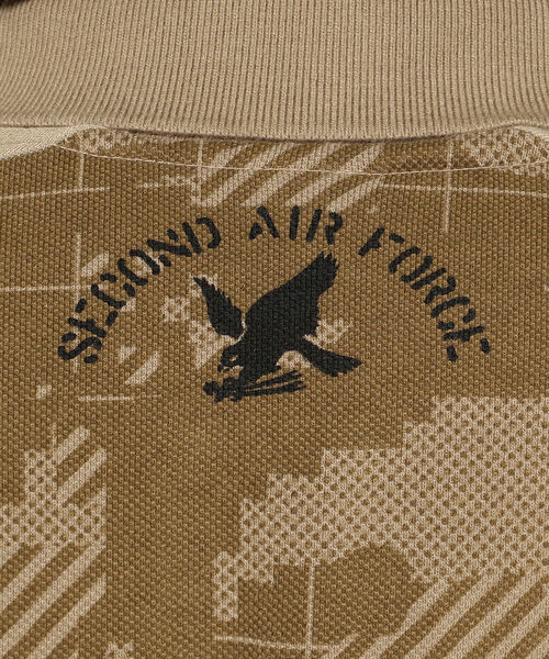 AVIREX（アヴィレックス）の「ルーズフィット カスタム ポロシャツ / SS LOOSE FIT CUSTOM POLO SHIRT / アヴィレックス / AVIREX（ポロシャツ・メンズ・ネイビー/オフホワイト/ブラウン系その他2・MEDIUM/LARGE/X-LARGE/XX-LARGE）」の10枚目の写真