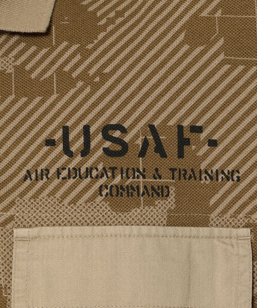 AVIREX（アヴィレックス）の「ルーズフィット カスタム ポロシャツ / SS LOOSE FIT CUSTOM POLO SHIRT / アヴィレックス / AVIREX（ポロシャツ・メンズ・ネイビー/オフホワイト/ブラウン系その他2・MEDIUM/LARGE/X-LARGE/XX-LARGE）」の12枚目の写真