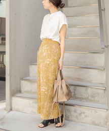 CAPRICIEUX LE'MAGE | 〈上下セットアイテム〉Ｔシャツ×柄スカートSET(ワンピース)