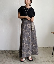 CAPRICIEUX LE'MAGE | 〈上下セットアイテム〉Ｔシャツ×柄スカートSET(ワンピース)