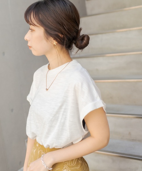 CAPRICIEUX LE'MAGE(カプリシューレマージュ)の「〈上下セットアイテム〉Tシャツ×柄スカートSET(ワンピース・レディース・ブラック/ホワイト・FREE)」の22枚目の写真