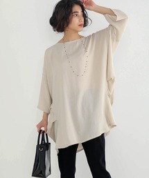 Bou Jeloud | 清涼感あるさらさら素材◆オーバーチュニック(シャツ/ブラウス)