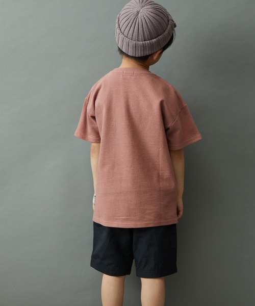 ＆yam（アンドヤム）の「デコボコ織 ロゴプリント半袖Tシャツ「CENTRAL PARK」（Tシャツ/カットソー・キッズ・ピンク/ホワイト/グレー/パープル/チャコール・120-130cm/150-160cm/110-120cm/140-150cm/130-140cm）」の14枚目の写真