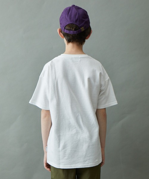 ＆yam（アンドヤム）の「デコボコ織 ロゴプリント半袖Tシャツ「CENTRAL PARK」（Tシャツ/カットソー・キッズ・ピンク/ホワイト/グレー/パープル/チャコール・120-130cm/150-160cm/110-120cm/140-150cm/130-140cm）」の19枚目の写真