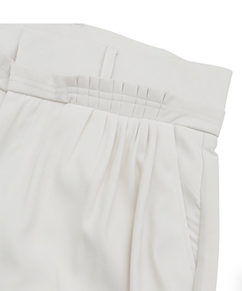 WESTBOY（ウエストボーイ）の「【WB ORIGINALS】Waist Gather Wide Slacks WO21S411PT（スラックス・メンズ・ホワイト/ブラック・M/XL/L）」の8枚目の写真