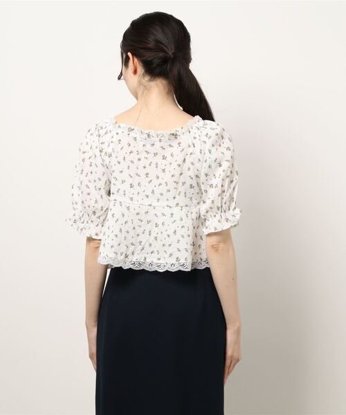 Clice de Paris（クリシェドゥパリス）の「K/フラワーブラウスSS（シャツ/ブラウス・レディース・ベージュ/サックスブルー/ピンク/イエロー・ONESIZE）」の7枚目の写真