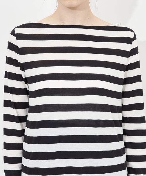 Rouge vif（ルージュヴィフ）の「ボートネックボーダーカットソー（Tシャツ/カットソー・レディース・ホワイト/ブラック・フリー）」の9枚目の写真