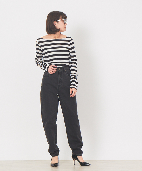 Rouge vif（ルージュヴィフ）の「ボートネックボーダーカットソー（Tシャツ/カットソー・レディース・ホワイト/ブラック・フリー）」の14枚目の写真