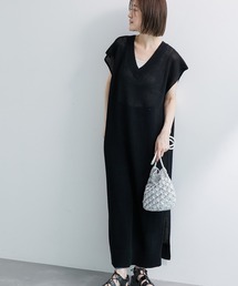 メッシュ編みワンピース