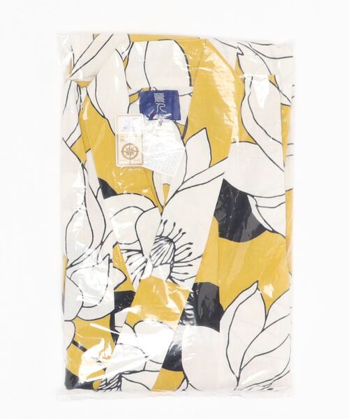 カヤ（カヤ）の「【カヤ】手捺染 対丈浴衣 蓮の花（浴衣・レディース・イエロー・FREE）」の2枚目の写真