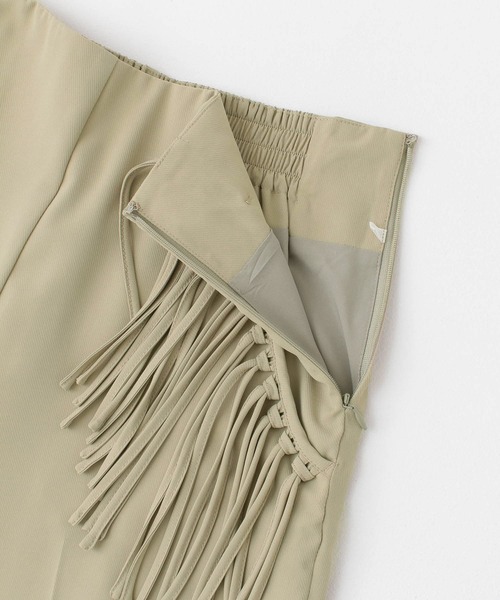 LAATO（ラート）の「FRINGE HAPPY PANTS（スラックス・レディース・チャコールグレー/ベージュ・FREE）」の6枚目の写真
