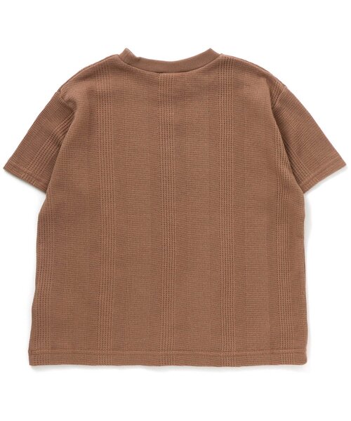 BREEZE（ブリーズ）の「ワッフルTシャツ（Tシャツ/カットソー・キッズ・ブラウン/パープル/ミント/キナリ・150/120/90/140/80/130/110/100）」の10枚目の写真