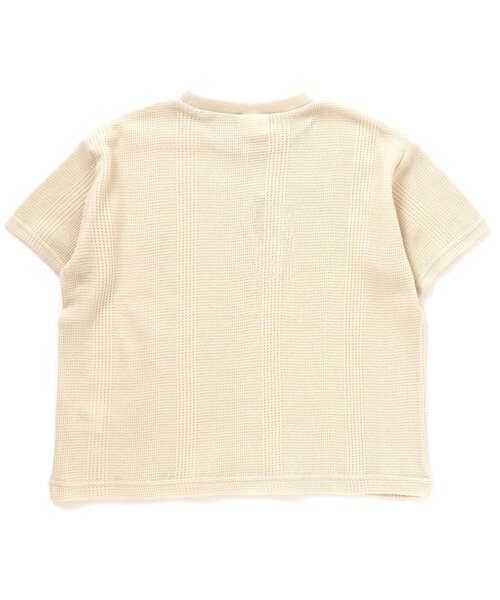 BREEZE（ブリーズ）の「ワッフルTシャツ（Tシャツ/カットソー・キッズ・ブラウン/パープル/ミント/キナリ・150/120/90/140/80/130/110/100）」の9枚目の写真