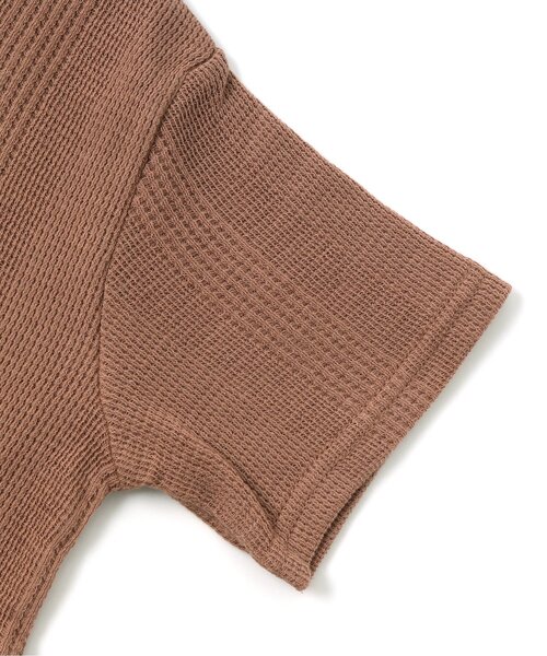 BREEZE（ブリーズ）の「ワッフルTシャツ（Tシャツ/カットソー・キッズ・ブラウン/パープル/ミント/キナリ・150/120/90/140/80/130/110/100）」の15枚目の写真