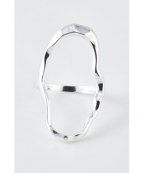 SLY(スライ)の「MELTING SILVER HOOP RING シルバー リング(リング・レディース・シルバー・FREE)」の2枚目の写真