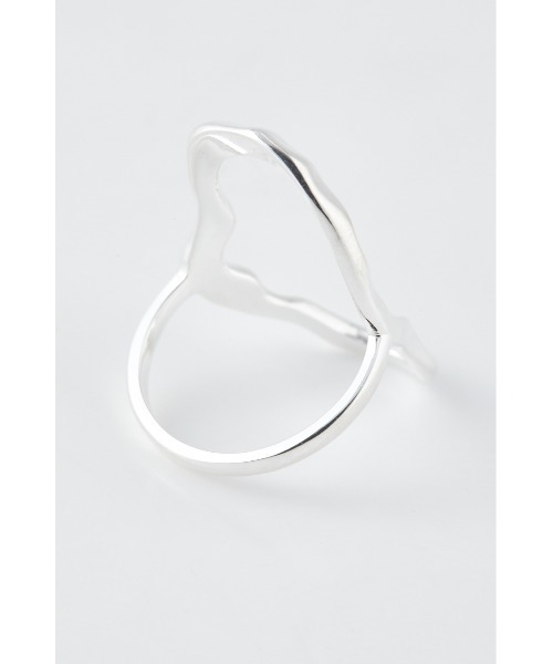 SLY(スライ)の「MELTING SILVER HOOP RING シルバー リング(リング・レディース・シルバー・FREE)」の4枚目の写真