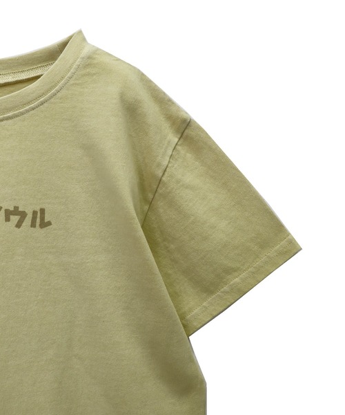 JUNKSOUL(ジャンクソウル)の「【KID'S】ジャンクソウルのピグメントTシャツ (M4)(Tシャツ/カットソー・キッズ・カーキ/ライトブルー/チャコール/バイオレット/イエロー系・100/110/120/130/140/150/160)」の6枚目の写真