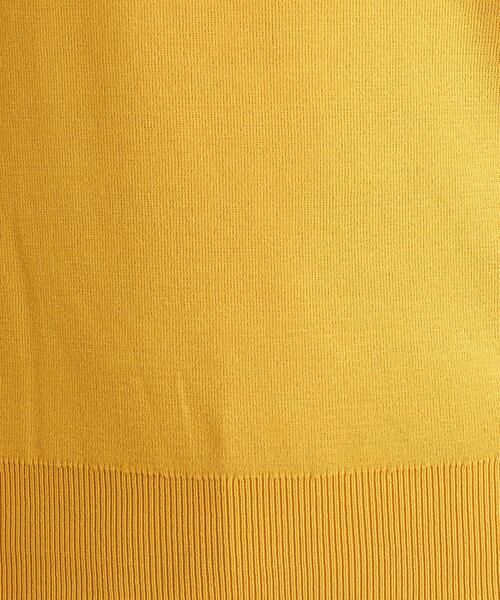 green label relaxing（グリーンレーベルリラクシング）の「ソウバリ ソデ シフォン プルオーバー ニット -ウォッシャブル-（ニット/セーター・レディース・ブラック/オフホワイト/イエロー・FREE）」の9枚目の写真