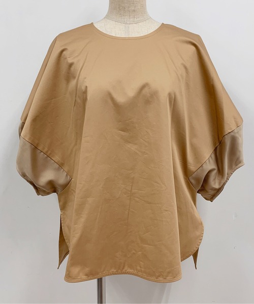 HERENCIA（ヘレンチア）の「袖ボリューム異素材プルオーバー（Tシャツ/カットソー・レディース・ブラック/ブラウン・M）」の18枚目の写真