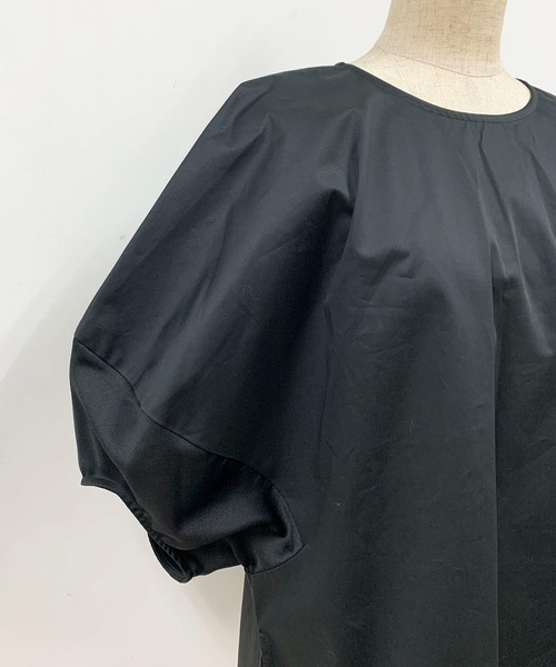 HERENCIA（ヘレンチア）の「袖ボリューム異素材プルオーバー（Tシャツ/カットソー・レディース・ブラック/ブラウン・M）」の15枚目の写真