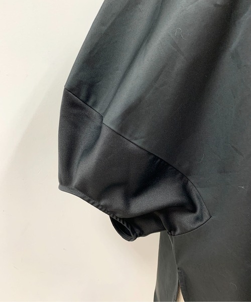 HERENCIA（ヘレンチア）の「袖ボリューム異素材プルオーバー（Tシャツ/カットソー・レディース・ブラック/ブラウン・M）」の5枚目の写真