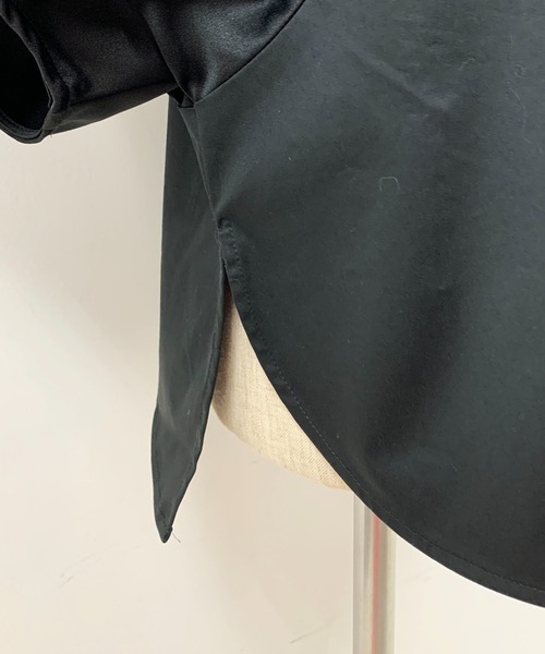 HERENCIA（ヘレンチア）の「袖ボリューム異素材プルオーバー（Tシャツ/カットソー・レディース・ブラック/ブラウン・M）」の19枚目の写真