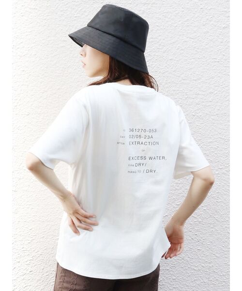 MURUA（ムルーア）の「スラッシュパターンナンバーTシャツ（Tシャツ/カットソー・レディース・ホワイト/その他1・FREE）」の2枚目の写真