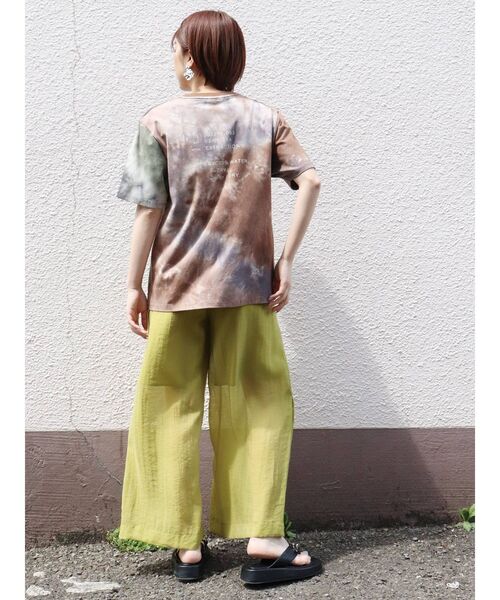 MURUA（ムルーア）の「スラッシュパターンナンバーTシャツ（Tシャツ/カットソー・レディース・ホワイト/その他1・FREE）」の5枚目の写真