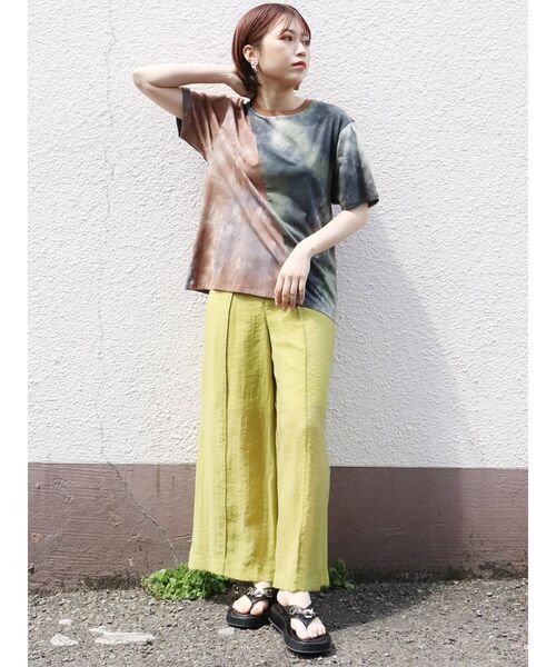 MURUA（ムルーア）の「スラッシュパターンナンバーTシャツ（Tシャツ/カットソー・レディース・ホワイト/その他1・FREE）」の8枚目の写真