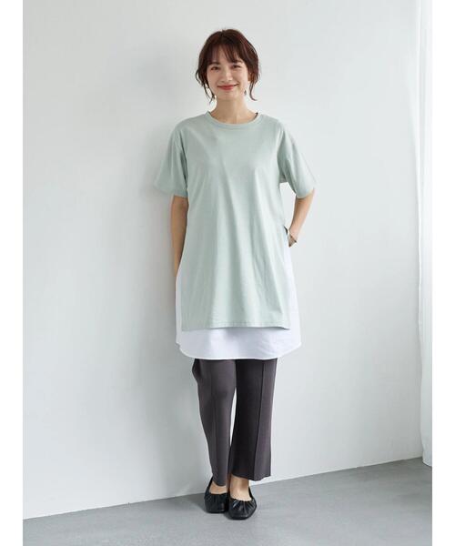 earth music&ecology（アースミュージックアンドエコロジー）の「バックスリットニットパンツ ＊（その他パンツ・レディース・チャコールグレー/ベージュ/モカ・FREE）」の17枚目の写真