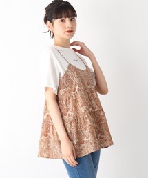 Cutie Blonde | 【S-L/2点セット】ティアードキャミアンサンブル(その他トップス)