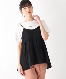 Cutie Blonde | 【S-L/2点セット】ティアードキャミアンサンブル(その他トップス)