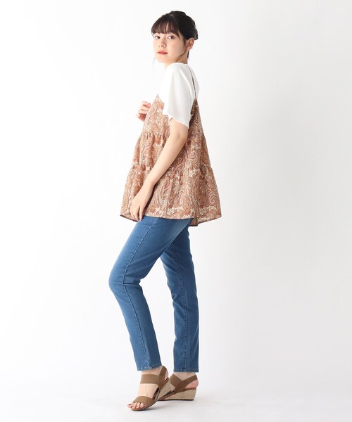 Cutie Blonde(キューティーブロンド)の「◆【S-L/2点セット】ティアードキャミアンサンブル(その他トップス・レディース・ブラック/グレー系/ベージュ系・01/02/03)」の5枚目の写真