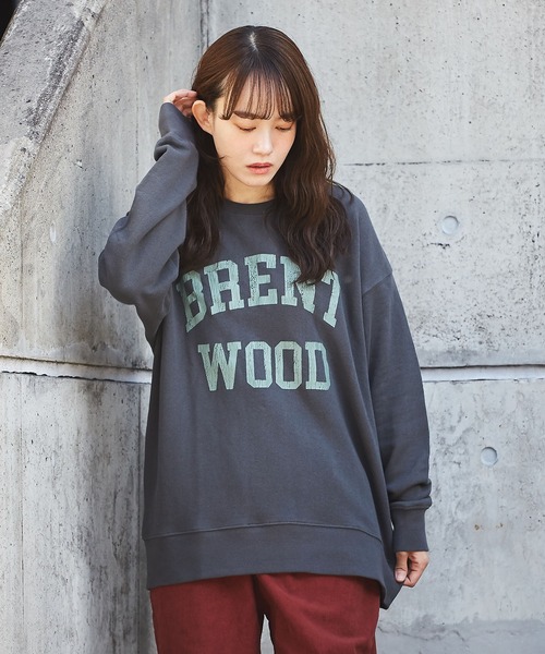 CUBE SUGAR（キューブシュガー）の「トンプキン裏毛カレッジクルーネックプルオーバー（スウェット・レディース・マルチ/イエロー/サックスブルー/チャコールグレー/ホワイト・M）」の3枚目の写真