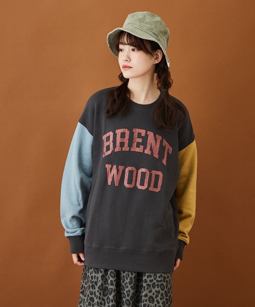 CUBE SUGAR（キューブシュガー）の「トンプキン裏毛カレッジクルーネックプルオーバー（スウェット・レディース・マルチ/イエロー/サックスブルー/チャコールグレー/ホワイト・M）」の5枚目の写真