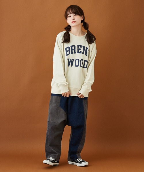 CUBE SUGAR（キューブシュガー）の「トンプキン裏毛カレッジクルーネックプルオーバー（スウェット・レディース・マルチ/イエロー/サックスブルー/チャコールグレー/ホワイト・M）」の9枚目の写真