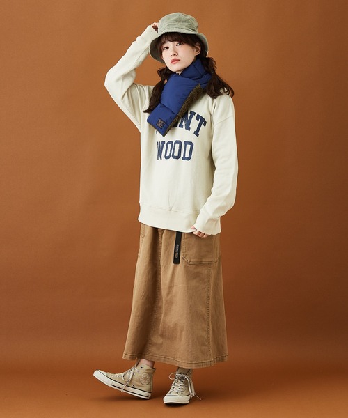 CUBE SUGAR（キューブシュガー）の「トンプキン裏毛カレッジクルーネックプルオーバー（スウェット・レディース・マルチ/イエロー/サックスブルー/チャコールグレー/ホワイト・M）」の10枚目の写真