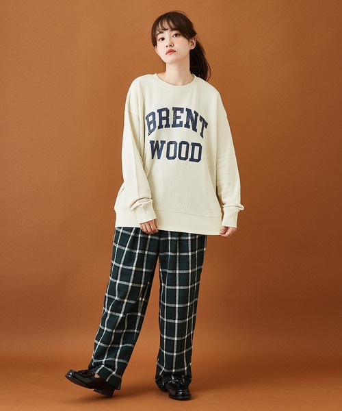 CUBE SUGAR（キューブシュガー）の「トンプキン裏毛カレッジクルーネックプルオーバー（スウェット・レディース・マルチ/イエロー/サックスブルー/チャコールグレー/ホワイト・M）」の12枚目の写真