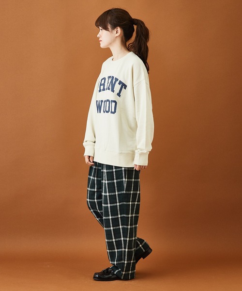 CUBE SUGAR（キューブシュガー）の「トンプキン裏毛カレッジクルーネックプルオーバー（スウェット・レディース・マルチ/イエロー/サックスブルー/チャコールグレー/ホワイト・M）」の13枚目の写真