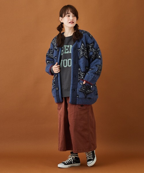 CUBE SUGAR（キューブシュガー）の「トンプキン裏毛カレッジクルーネックプルオーバー（スウェット・レディース・マルチ/イエロー/サックスブルー/チャコールグレー/ホワイト・M）」の17枚目の写真