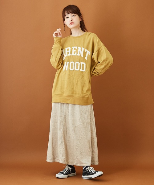 CUBE SUGAR（キューブシュガー）の「トンプキン裏毛カレッジクルーネックプルオーバー（スウェット・レディース・マルチ/イエロー/サックスブルー/チャコールグレー/ホワイト・M）」の22枚目の写真