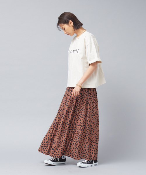 Rouge vif Anna(ルージュヴィフアンナ)の「【WEB・一部店舗限定】IPEKER レオパードマキシスカート(スカート・レディース・ブラウン・フリー)」の9枚目の写真