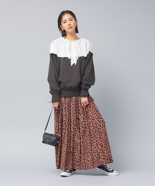 Rouge vif Anna(ルージュヴィフアンナ)の「【WEB・一部店舗限定】IPEKER レオパードマキシスカート(スカート・レディース・ブラウン・フリー)」の11枚目の写真