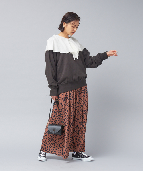 Rouge vif Anna(ルージュヴィフアンナ)の「【WEB・一部店舗限定】IPEKER レオパードマキシスカート(スカート・レディース・ブラウン・フリー)」の12枚目の写真