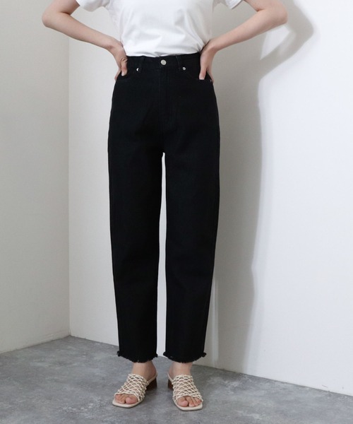 archives（アルシーヴ）の「ベーシックストレートパンツ（デニムパンツ・レディース・ブラック/ネイビー/アイボリー・SMALL/MEDIUM/X-SMALL）」の13枚目の写真