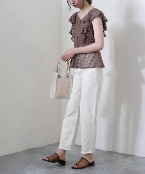 archives（アルシーヴ）の「ベーシックストレートパンツ（デニムパンツ・レディース・ブラック/ネイビー/アイボリー・SMALL/MEDIUM/X-SMALL）」の21枚目の写真