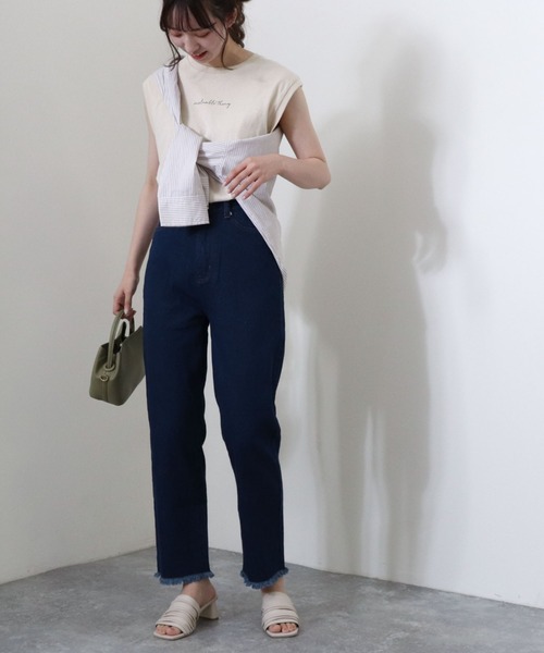 archives（アルシーヴ）の「ベーシックストレートパンツ（デニムパンツ・レディース・ブラック/ネイビー/アイボリー・SMALL/MEDIUM/X-SMALL）」の12枚目の写真